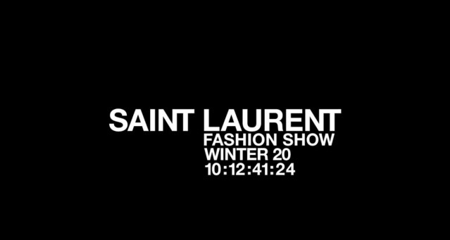 2020 秋冬巴黎時裝周直擊：Saint Laurent
