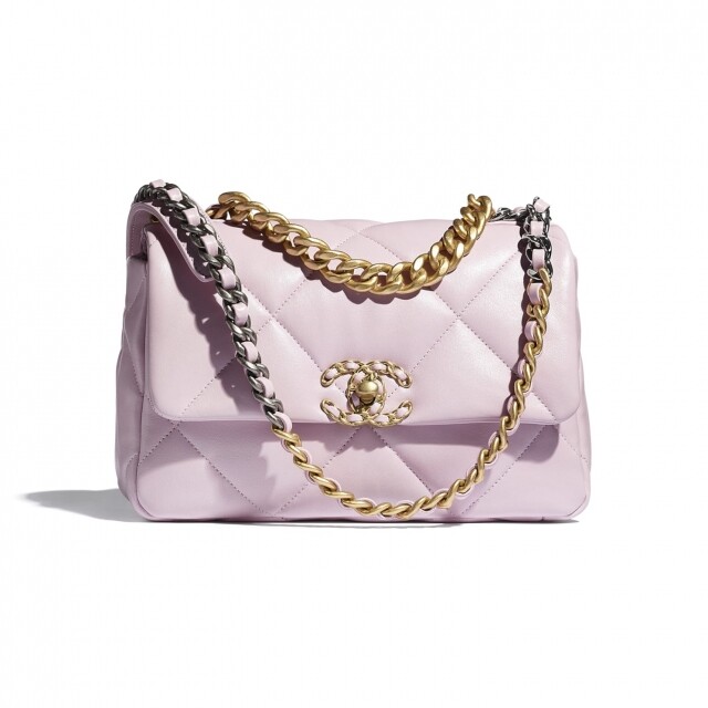 Chanel 櫻花粉紅色 Chanel 19 系列手袋