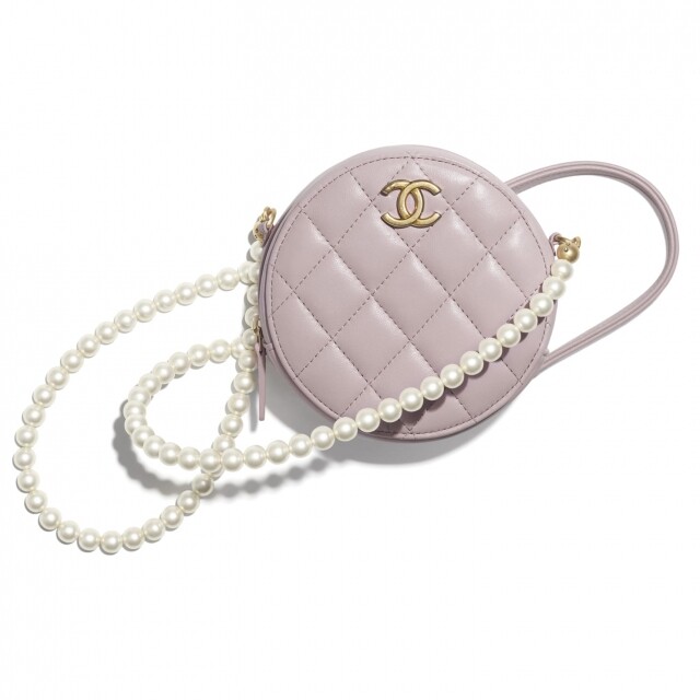 Chanel 櫻花粉紅色 Wallet on Chain 圓形手袋