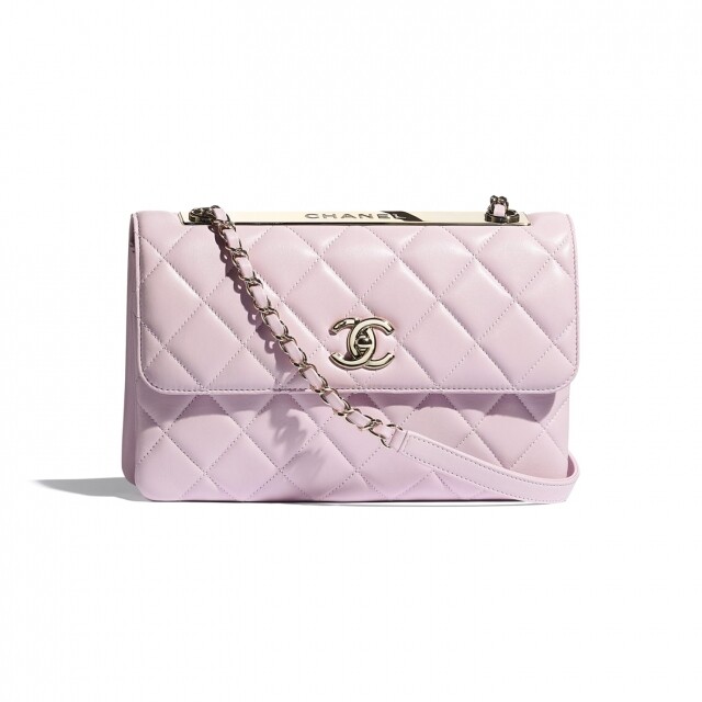 Chanel 櫻花粉紅色綴金屬片手袋 Chanel 櫻花粉紅色綴金屬片手袋