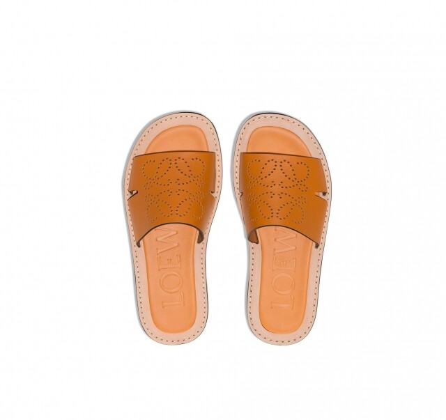 Loewe perforated anagram sandals