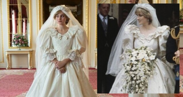 Netflix《王冠》第四季 Emma Corrin 神還原戴安娜王妃！拆解 80 年代世紀皇室婚禮穿搭