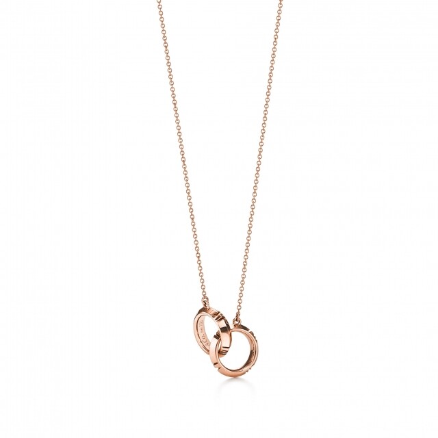 15 Tiffany Atlas X Closed Interlocking Circle Pendant In 18k Rose Gold HKD 14,500