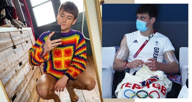 疫情期間培養的小興趣！英國跳水王子 Tom Daley 場外織衫暗藏感人原因