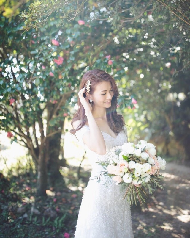 婚紗攝影道具：新娘花球