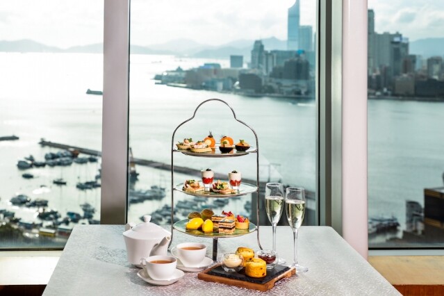 如心銅鑼灣海景酒店於酒店頂層的天際宴會廳首次推出意式下午茶。