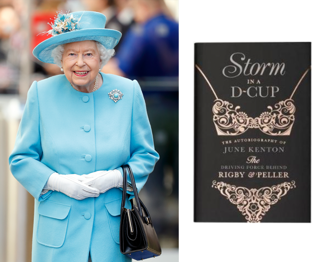 前英女皇御用內衣裁縫June Kenton在書本《Storm in a D Cup》描述了首次為英女皇試穿胸圍的情景、揭露了其他皇室成員的內衣尺碼，以及大爆戴安娜王妃曾把內衣模特兒海報給予威廉和哈里王子。原本June Kenton的內衣公司Rigby & Peller擁有皇家認證，但當她大爆皇室秘密後，英女皇便親自撤銷了她的皇家認證。她坦言自己雖然憤怒，但也難作出投訴。結果她化悲憤反力量，不斷舉辦簽書會，不停加印書籍。