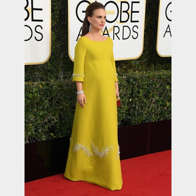 Natalie Portman BEST DRESSED ON THE GOLDEN GLOBES RED CARPET