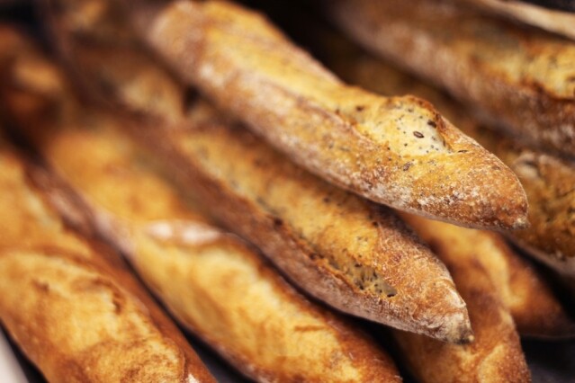 Gontran Cherrier 香港分店每天以法國直送的麵粉和牛油製作新鮮麵包，確保與巴黎