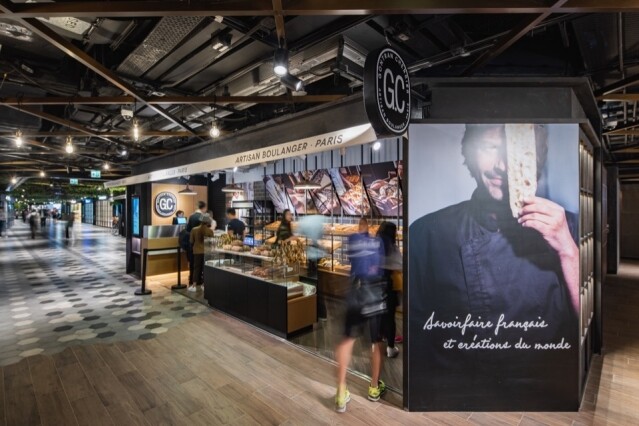 Gontran Cherrier 香港分店位於 K11 MUSEA 的外賣咖啡區及售賣自家出品的烘焙店。