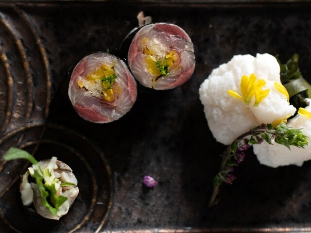 夏日限定 Omakase 菜式鰯魚卷（沙甸魚)。