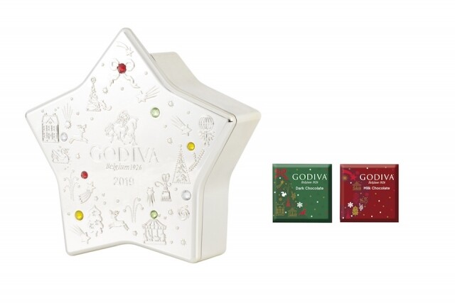 GODIVA 2019 聖誕裝飾片裝巧克力 8 片裝 $238。