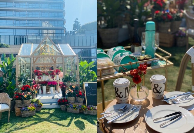 K11 Musea 7 樓的 Bohemian Garden 化身空中花園法式戶外用餐體驗