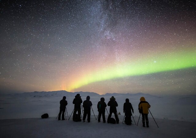 如何拍攝北極光
