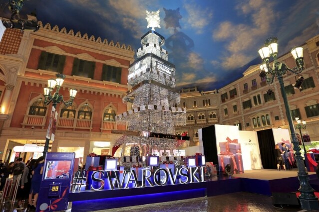 Swarovski 聯同澳門金沙購物城邦呈獻水晶聖誕