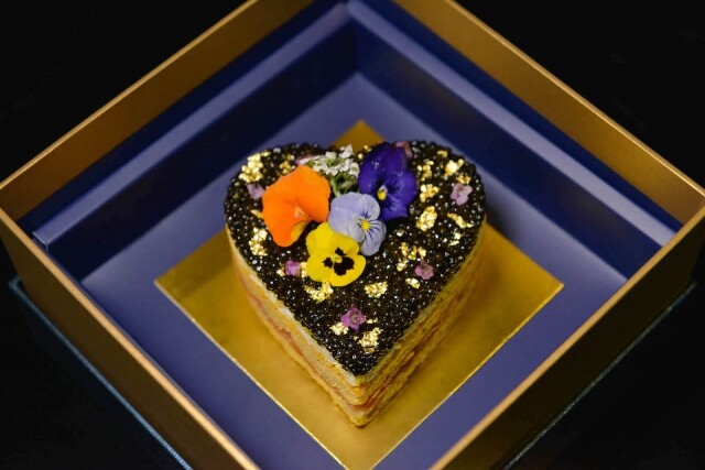 2021 情人節蛋糕推介 Royal Caviar Club 全新情人節限定魚子醬千層餅