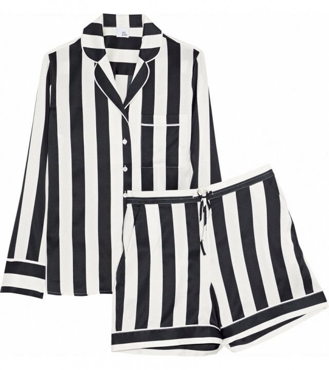 Iris & Ink Devon Striped Silk-blend Satin Pajamas $1,925