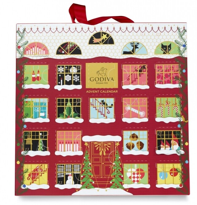 Godiva 2019 聖誕倒數日曆 巧克力禮盒 24 顆裝 $595 Godiva 2019 聖誕倒數日曆 巧克力禮盒 24 顆裝 $595