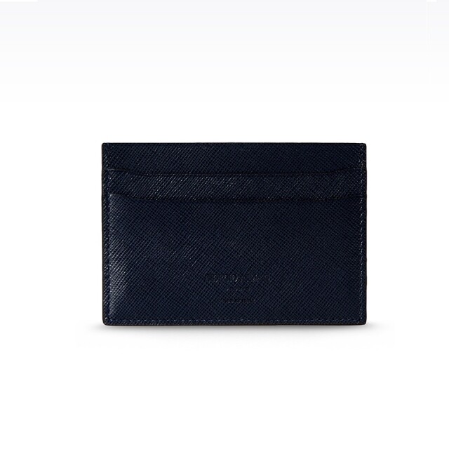 Giorgio Armani Leather Credit Card Holder With Logo