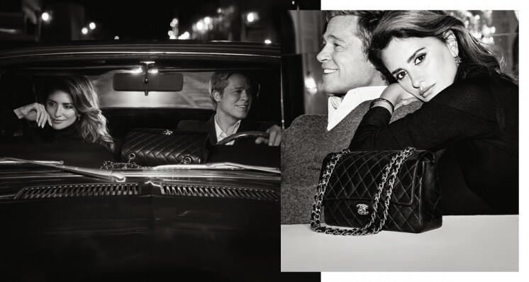 Chanel 新廣告再次探索 The Iconic Handbag 的魅力｜Penélope Cruz 和 Brad Pitt 重現經典法國愛情片《男歡女愛》