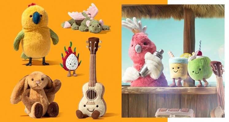 Jellycat 香港新品價錢2025｜BTS V 熊仔手袋＋50 款公仔夏天椰青火龍果、泳鏡、經典兔仔、貓狗公仔一覽