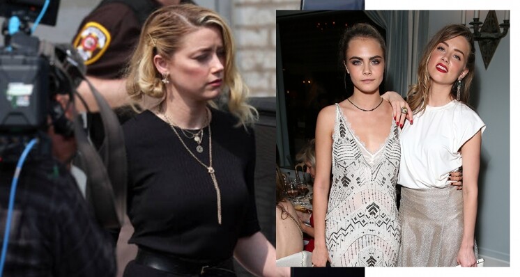 Amber Heard 出軌證據曝光！Amber 與名模 Cara Delevingne 電梯擁吻照流出