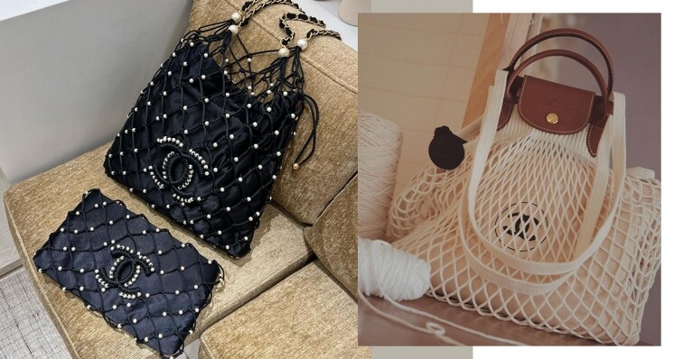 名牌漁網袋推薦：Prada、Chanel、Longchamp 網袋最低 $900 可入手，誰說它是買菜包？