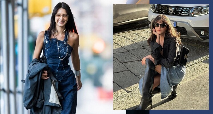 牛仔長裙穿搭 │名模 Bella Hadid 率先示範，推薦開衩設計復古又顯瘦