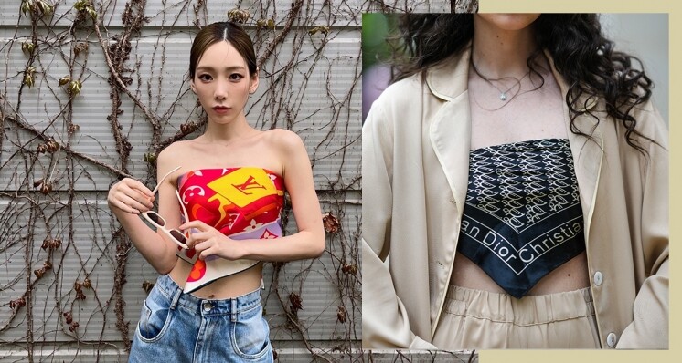 韓星女星太妍、泫雅、Jennie 都愛！學懂這些絲巾打法打造夏日最時尚造型！