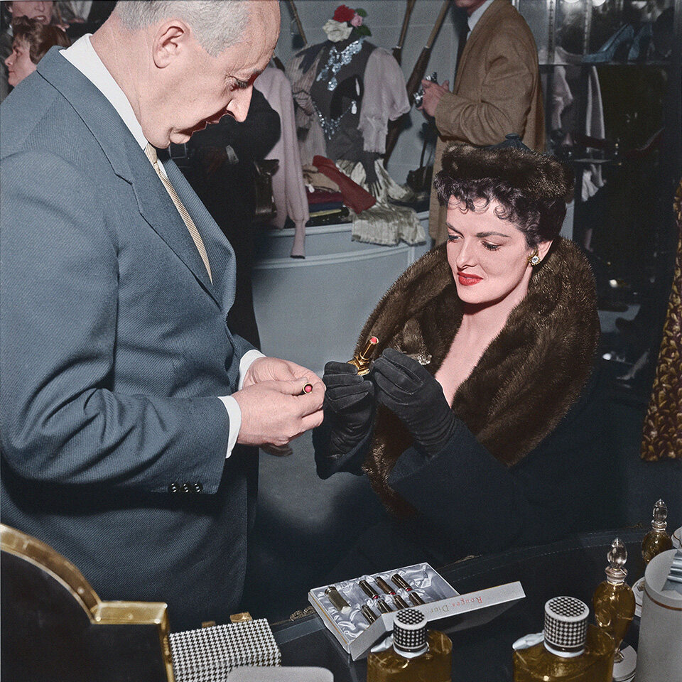 Dior 先生為女星 Jan Russell 展示傲姿唇膏