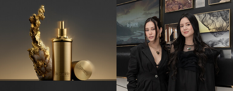La Prairie 純金亮膚系列印證阿爾卑斯山頂黃金時刻，名媛們率先探索科研與藝術