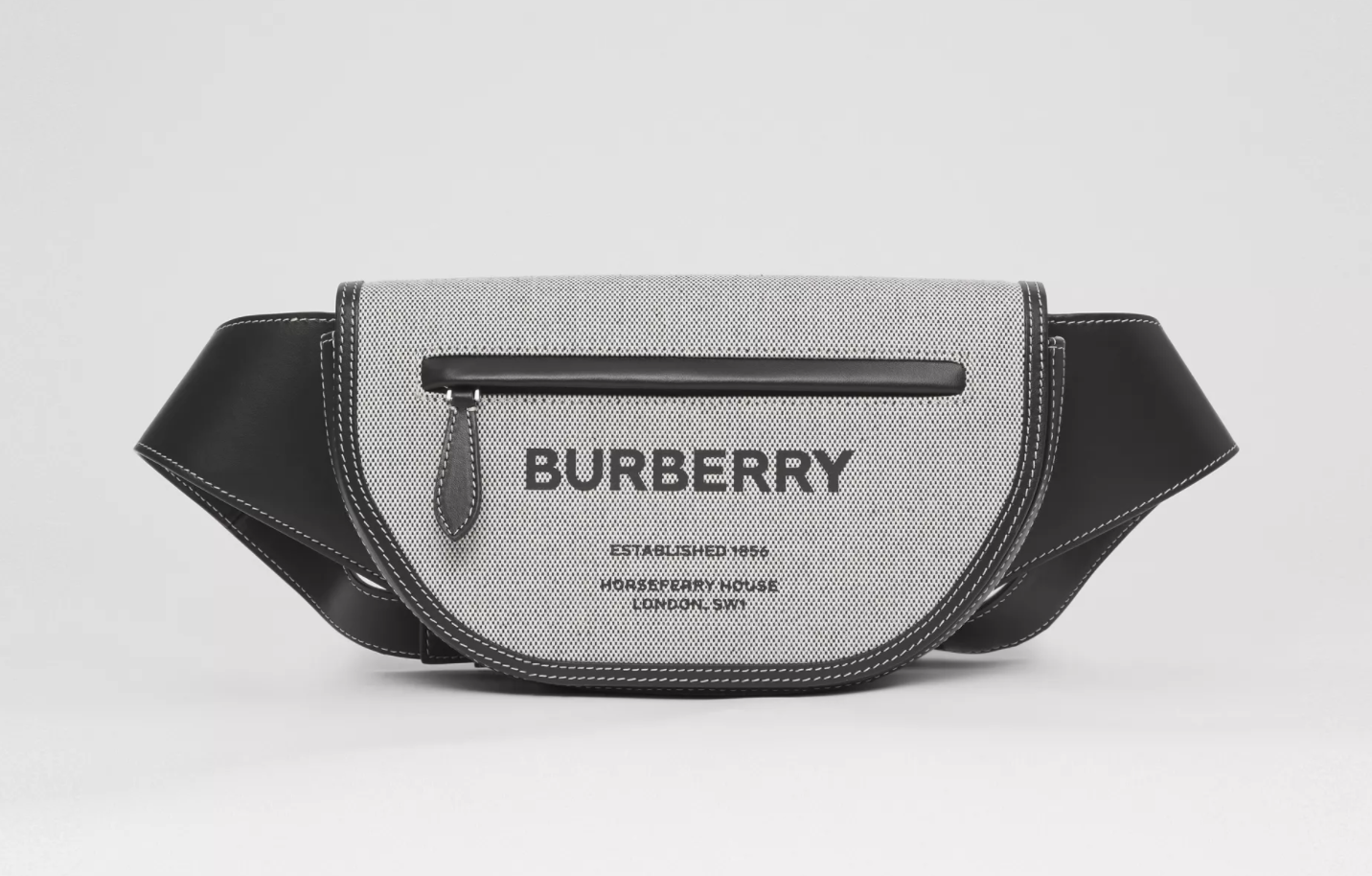Anson Kong 同款 Olympia 系列手袋推介：Burberry Horseferry 印花帆布 Olympia 腰包 $13,900