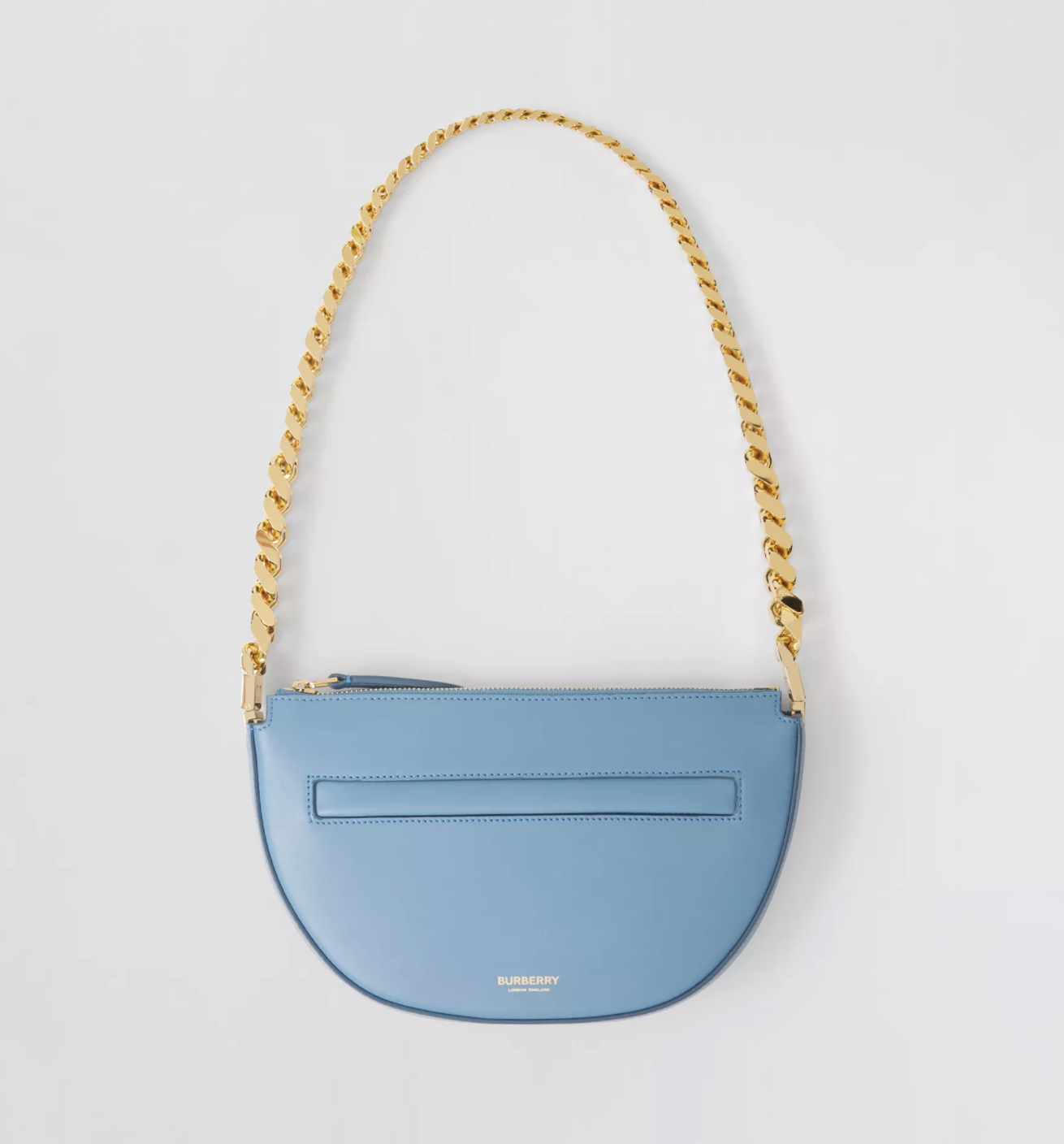 Olympia 系列手袋推介：Burberry Mini Leather Zip Olympia 手袋 $12,900