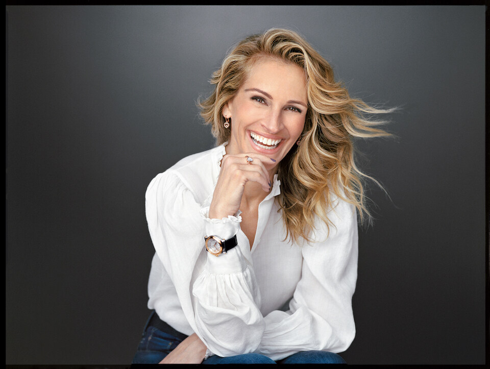 Julia Roberts 佩戴新款 Happy Sport 腕錶