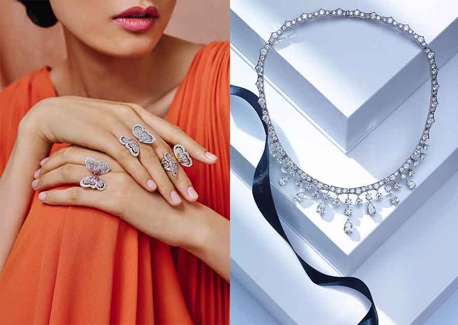 De Beers 高級鑽石珠寶作品