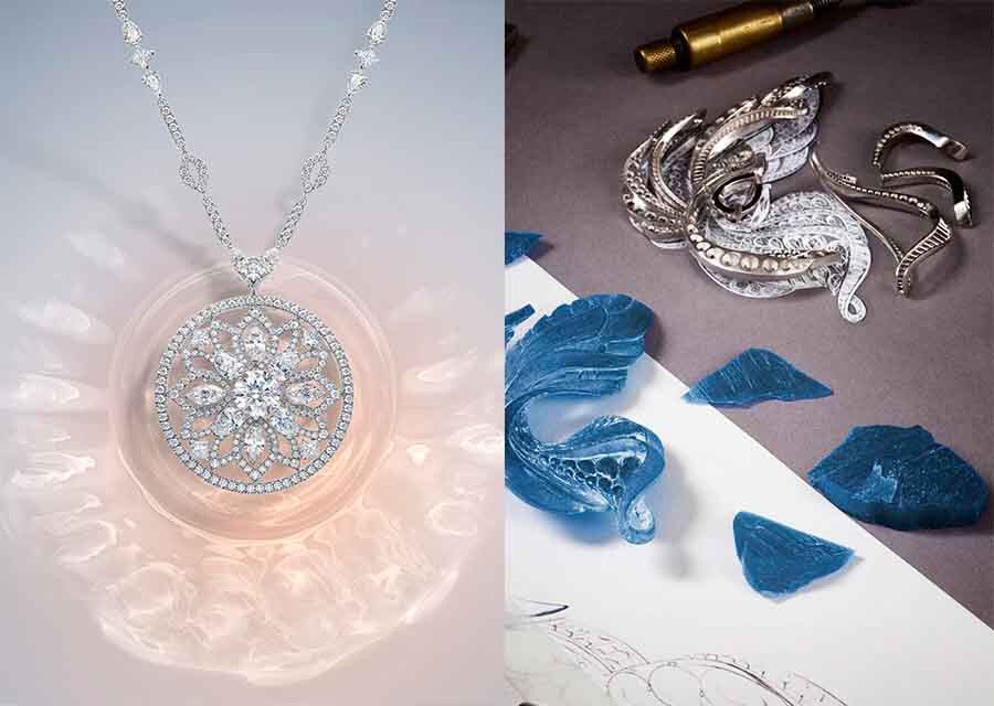 Lotus By De Beers 系列以 5 款設計、不同鑽石切割方式象徵蓮花從睡蓮到朝向陽光綻放的階段