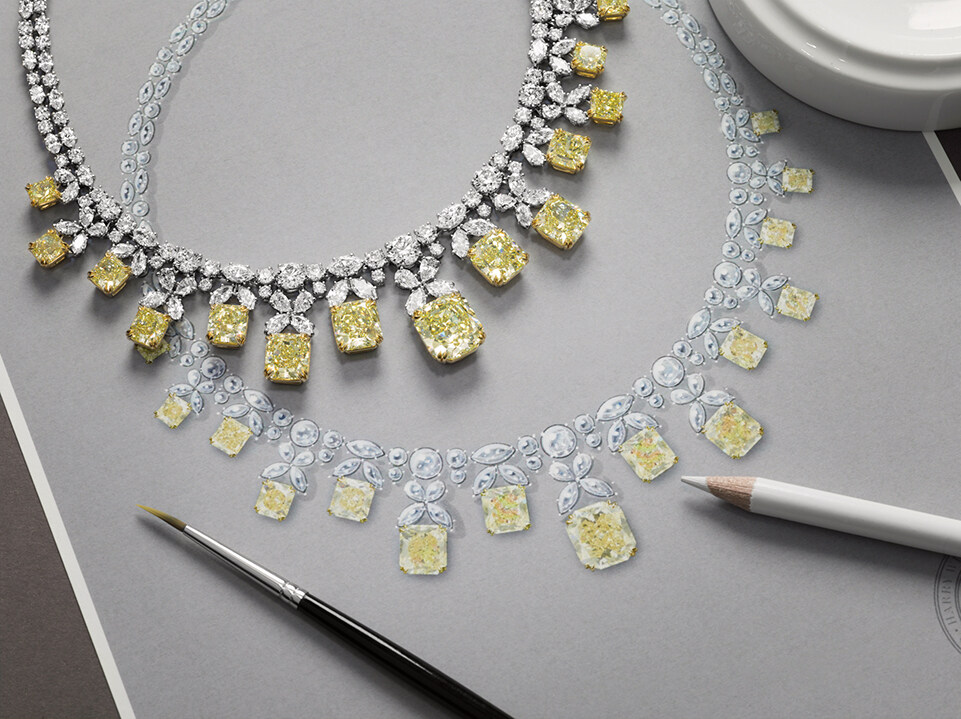 貴族氣息的藍不只有「皇室藍」更有一種專屬 Harry Winston 的深藍色！鑽石之王 Harry Winston