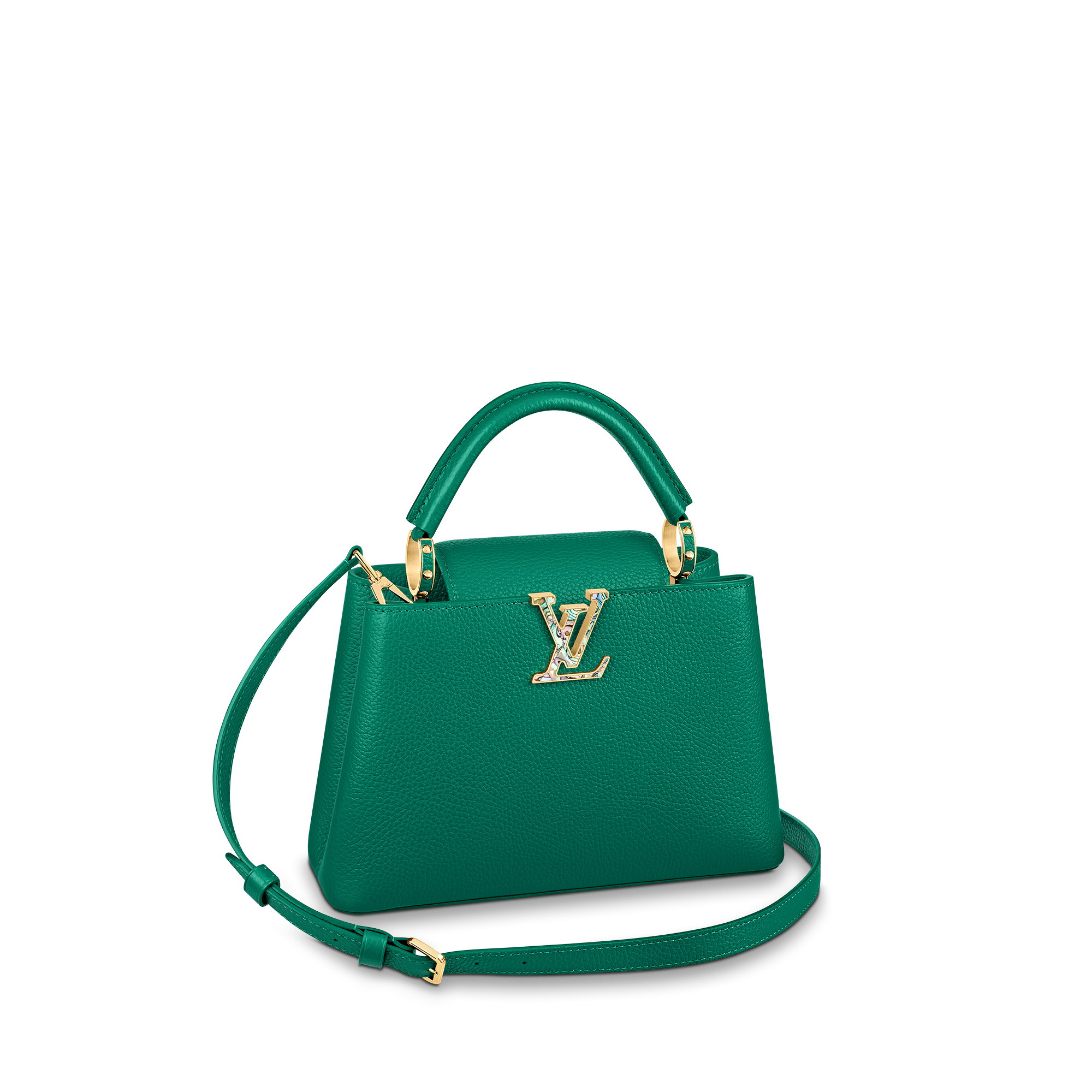 Louis Vuitton 祖母綠色 Capucines BB 手袋 Louis Vuitton 祖母綠色 Capucines BB 手袋