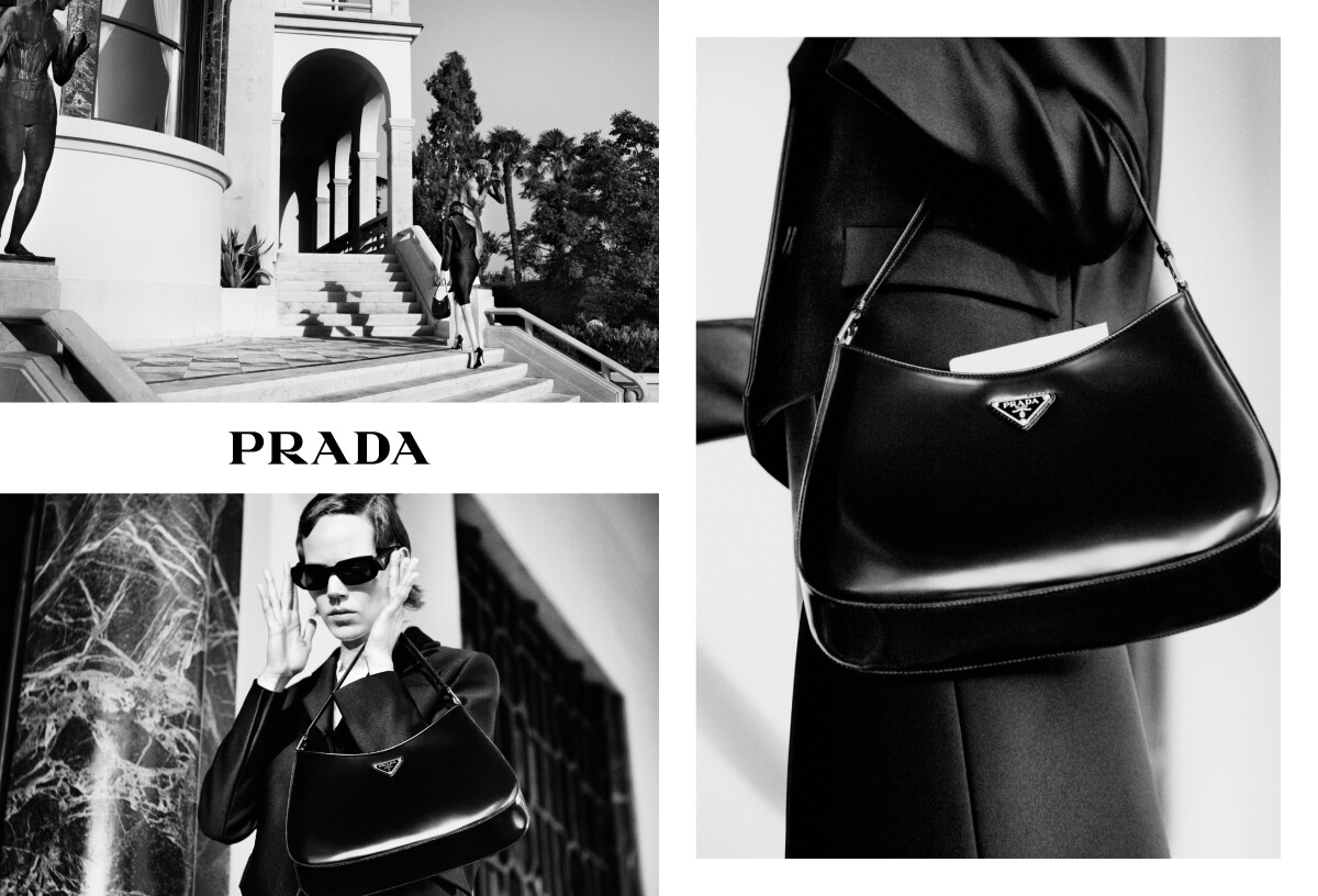Prada Cleo 手袋穿搭法 1 ：黑色大衣