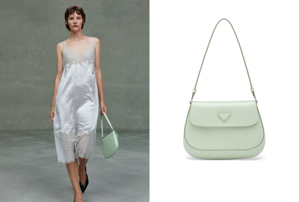 Prada Cleo 手袋穿搭法 5：Slip Dress 吊帶裙