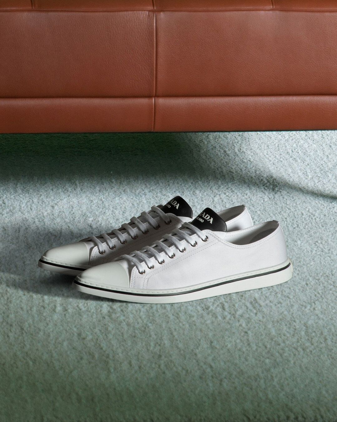 Prada ﻿棉質華達呢運動鞋 $6,850