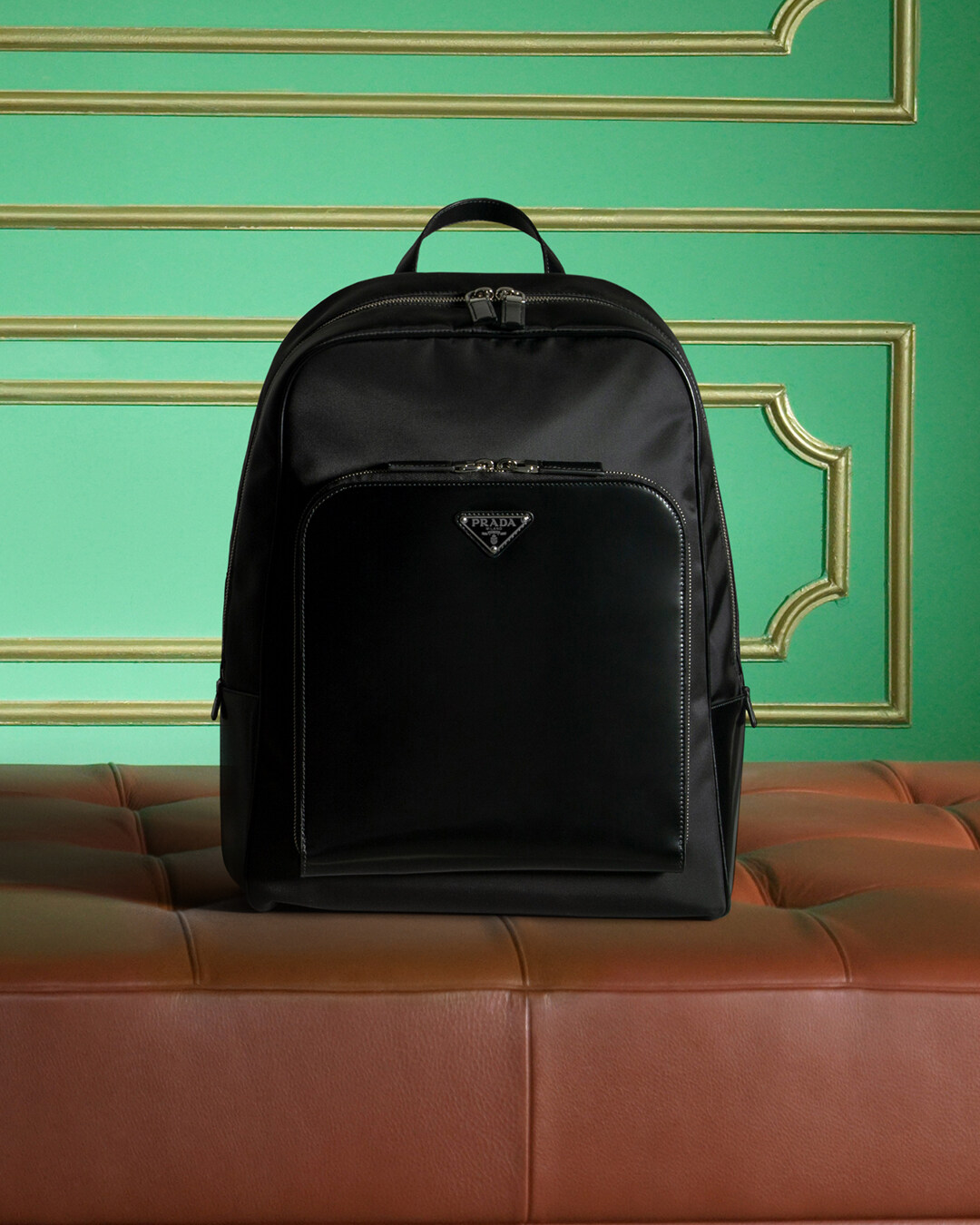Prada 再生尼龍及皮革背包 $16,400