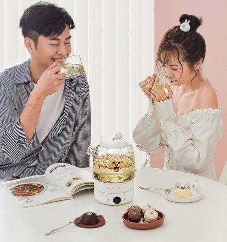九陽line養生壺家用多功能全自動mini玻璃花茶壺 (約HKD680) 九陽line養生壺家用多功能全自動mini玻璃花茶壺 (約HKD680)